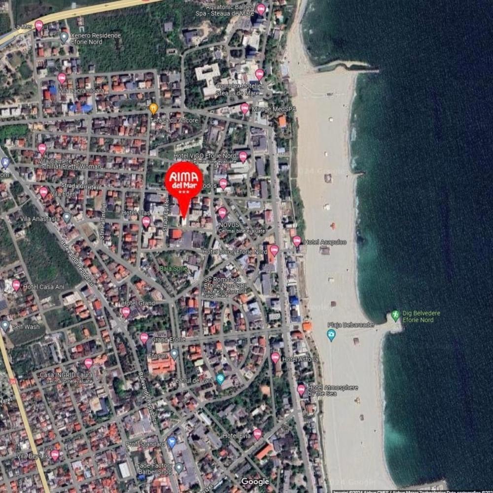 Rima Del Mar Hotel Eforie Bagian luar foto